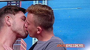 JockBreeders Big dick muscle top Jordan Starr breeds smooth twink