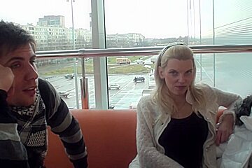 Kamila in beautiful chick having hardcore sex in restroom