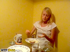 Katerina Sz in blonde amateur woman rides dick with passion