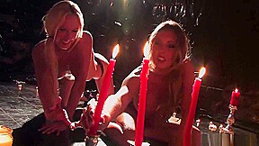 Kinky candle fun with Samantha Saint & Victoria White