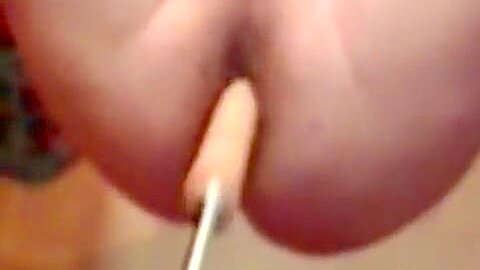 Kinky slut in sling with fuckingmachine