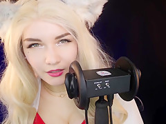 Kittyklaw Asmr - White Furry Mouth Sounds