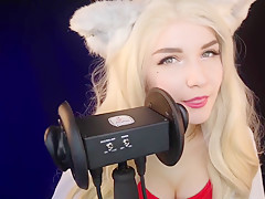 Kittyklaw Asmr - White Furry Mouth Sounds