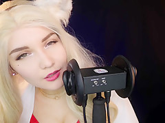Kittyklaw Asmr - White Furry Mouth Sounds