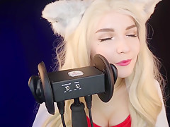 Kittyklaw Asmr - White Furry Mouth Sounds