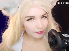 Kittyklaw Asmr - White Furry Mouth Sounds