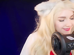 Kittyklaw Asmr - White Furry Mouth Sounds