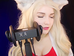 Kittyklaw Asmr - White Furry Mouth Sounds