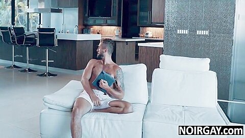 Knocking Off My New Coalblack Gay Roommate