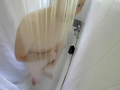 Kudoslong Is Naked In The Shower From Above He Washes And Starts Wanking And His Penis Becomes Erect
