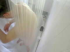 Kudoslong Is Naked In The Shower From Above He Washes And Starts Wanking And His Penis Becomes Erect