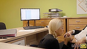 LOAN4K  Blonde angel pays with sex for flexible credit conditions