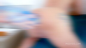 Lara De Santis after DAP pegs her's boyfriend with a huge screw dildo, fisting and gape - PissVids