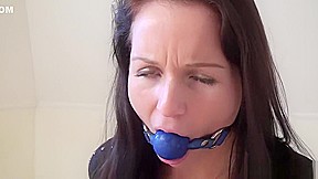 Lena Chair Tied And Ballgagged
