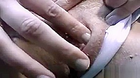 Lovely MILF touching her peepee outdoors