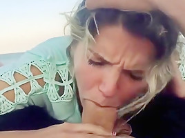 Lucky man having sex one the beach