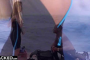 Luscious Blonde Mary Seduces Her Scuba Instructor