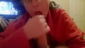 Making him explode in my mouth