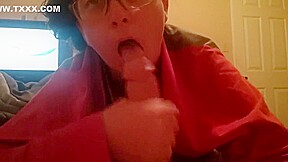 Making him explode in my mouth
