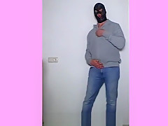 Male Stripper Pissing, Jerking off & Cumshot Man Striptease & Peeing Sperm