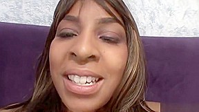 Marvelous black girl having passionate interracial sex