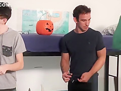 Masked twinks ass drips warm cum