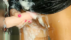 Masturbating euro whore