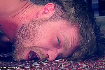 Men Bound And Rough Fornicateed By Femdoms With Bella Rossi, Michael Vegas And Veruca James