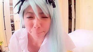 Miku Oso Takes On A Black Cock