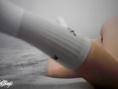 Miley Grey In Sexy Blonde In Long Socks You Need To