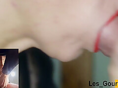 Milf Sucks Big Cock That Unloads Down Her Throat, Close Up And Plays With Cum 16 Min