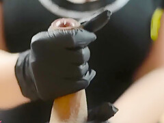 Miss Fantasy - Masseuse Handjob In Latex Gloves 2