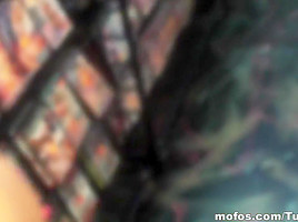 Mofos - Blonde amateur spreads her ass wide for a thick cock