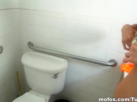 Mofos - Blonde amateur spreads her ass wide for a thick cock