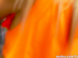 Mofos - Blonde amateur spreads her ass wide for a thick cock