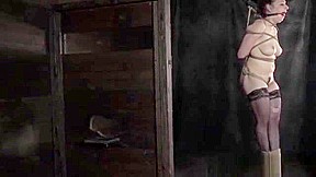 Mouth gagged skank getting whipped