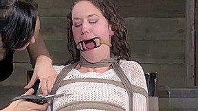 Mouth gagged sub getting TT NT