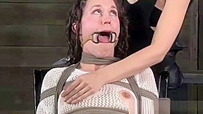Mouth gagged sub getting TT NT