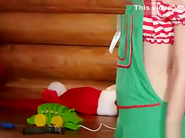 Mrs Santa makes sex toys and dildos for teens 18+ wet pussy