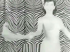 Naked Brunette Dances for Audience (1950s Vintage)