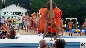 Naked girls on stage Nudes a Poppin 2019