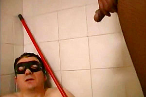 Nasty dominating chocolate tranny