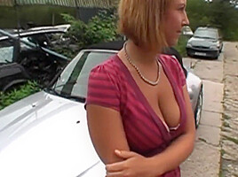 Naughty Redhead Sucks A Strangers Cock