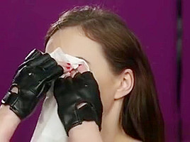 Naughty Sex Kitten Gets Cumshot On Her Face Gulping All The