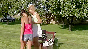 Naughty granny toying her Step son's GF