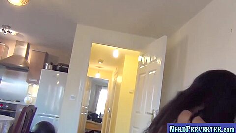 Nerd Enjoys With Ebony Girl