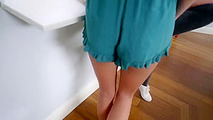 Nerdy whores share a dick and squirt all over the place