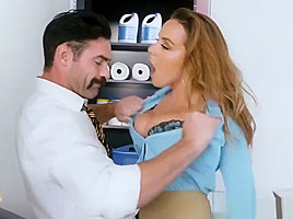 New Big Tits Employee Gets A Good Office Initiation Fuck