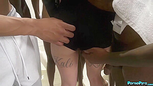 News Reporter Kali Roses Sucks Big Black Athlete Cocks