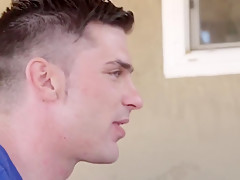 Next Door Neighbor Boy James Sinner Solos His Fat White Cock